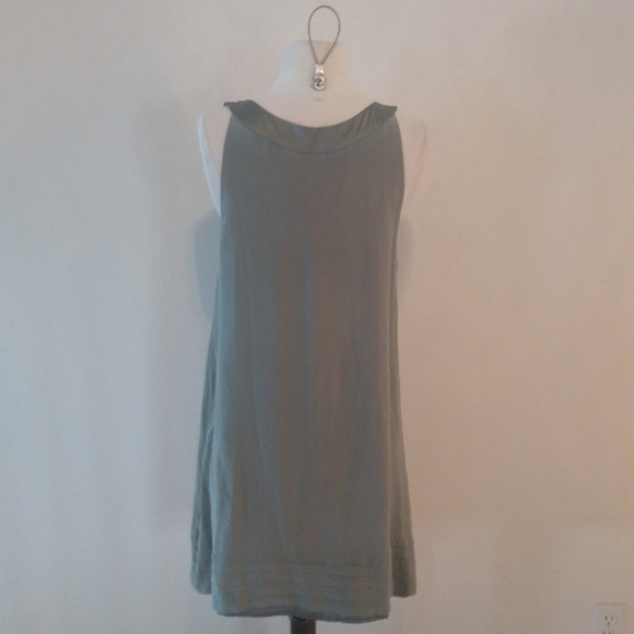H&M Modern Classic  Mini Dress, Sage Gray,  Size 10 - Picture 5 of 9